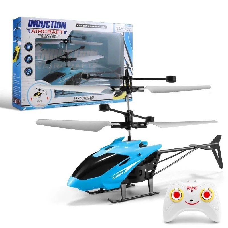 Picture of Children's Remote Control Aircraft Induction Aircraft Two-Way Street Stall Toy Mini Helicopter Drop-Resistant Rechargeable Flight