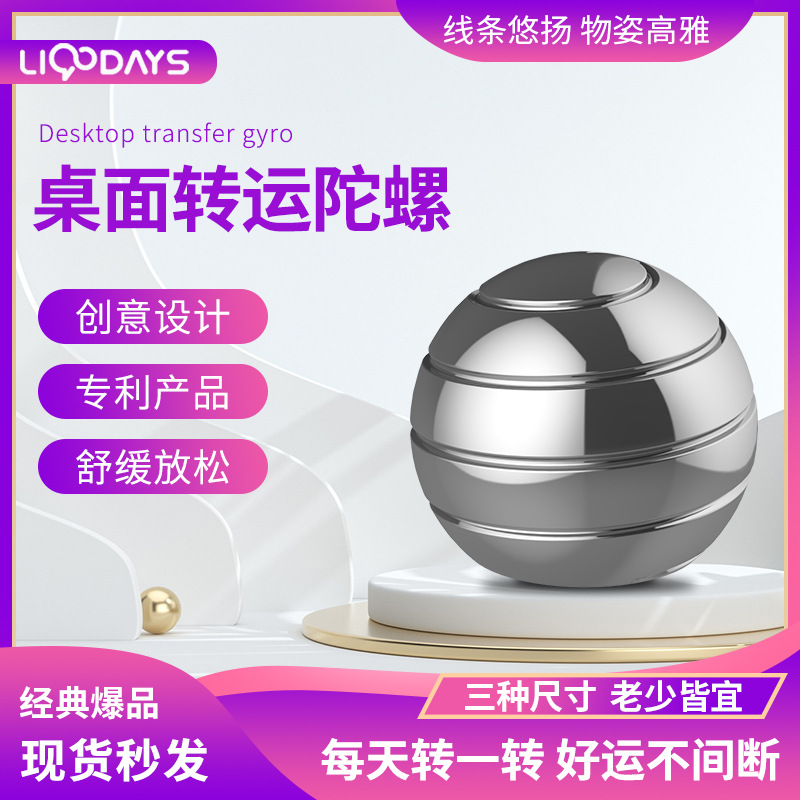Full disassembly rotating desktop ball transfer fingertip gyro Amazon cross-border explosions stall decompression tremolo toys