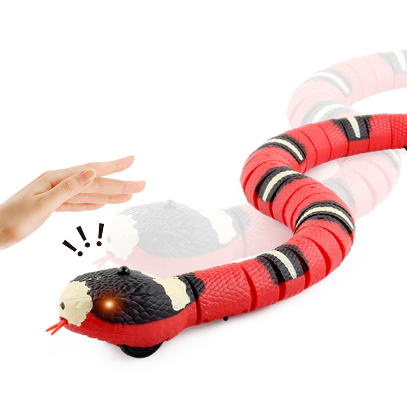 Picture of New and Unique Trick Toys, Reptiles, Remote Control Rattlesnake, Sensor Cobra, Silver Ring Snake, Funny Toys