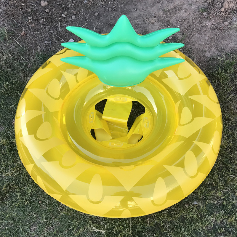 Picture of 1 piece generation hair White Swan Flamingo seat inflatable swimming buoy children life buoy double air nozzle Mount watermelon Pang