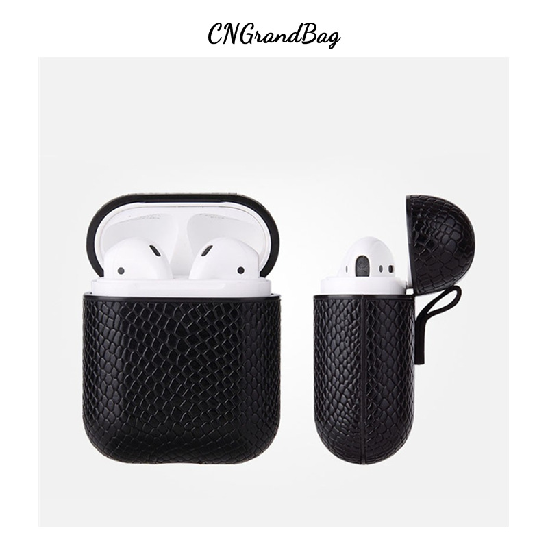 Cross-border trend PU leather wireless Bluetooth earphone case protective cover fashion drop-resistant suitable for Apple Airpod