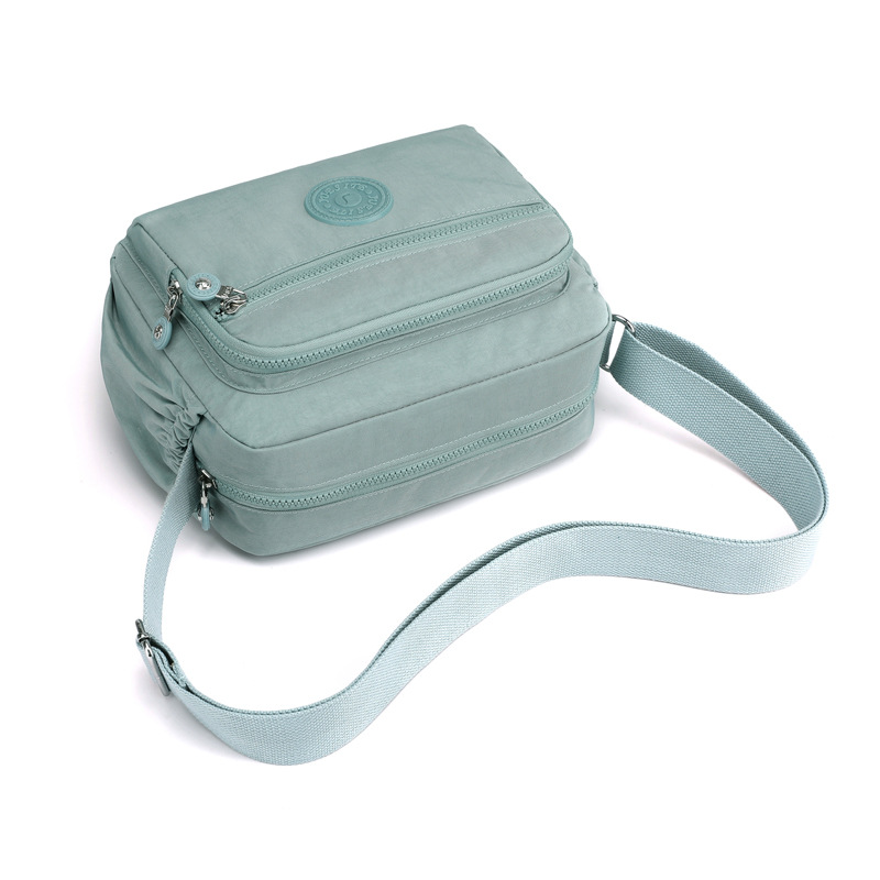 Picture of Fashionable Simple Women's Shoulder Bag Large Capacity Outdoor Shopping Bag Lightweight Waterproof Nylon Cloth Bag Crossbody Bag