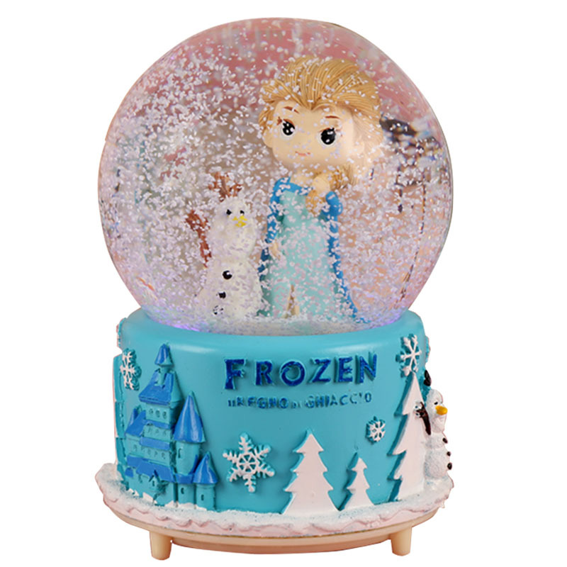 Picture of Frozen Aisha Princess Crystal Ball Unicorn Music Box KT Music Box Birthday Gift for Girls Aisha