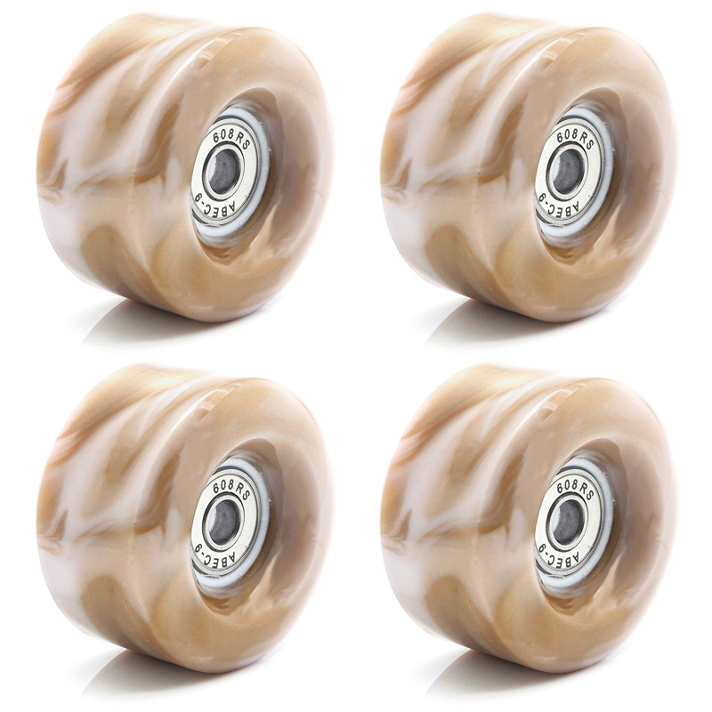 Picture of Double Row Roller Skates 5832 Mixed Color Wheel Two-Color Pu Non-Luminous Wheel Four-Wheel Roller Skates 82A High Elastic Wheel