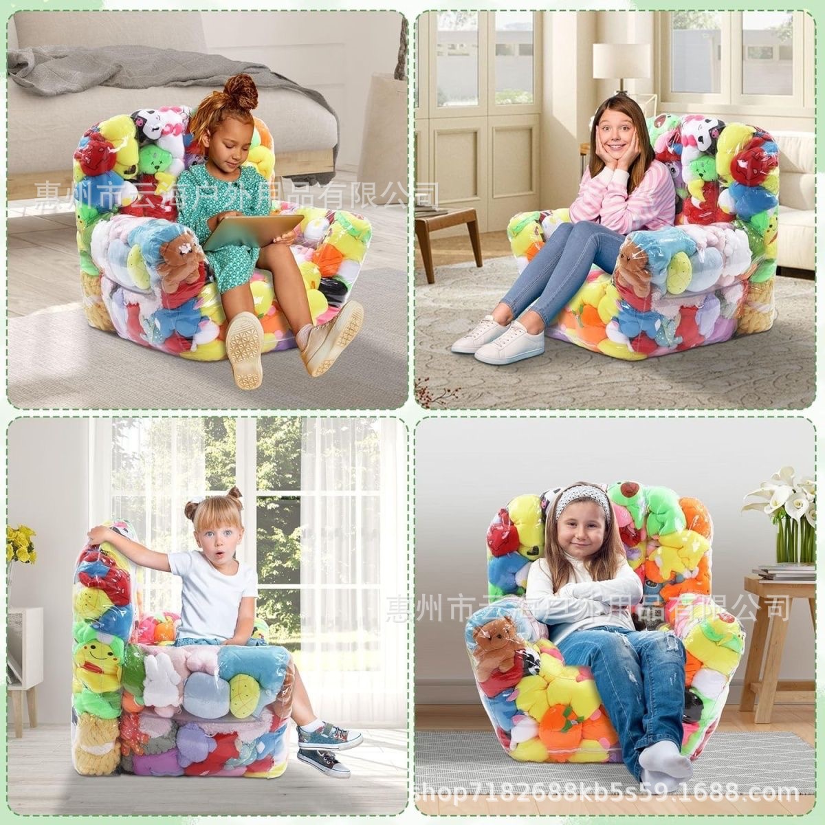 Internet Celebrous Zipper Transparent Sofa Storage Doll Sofa Photo Photography Sofa Doll Sofa