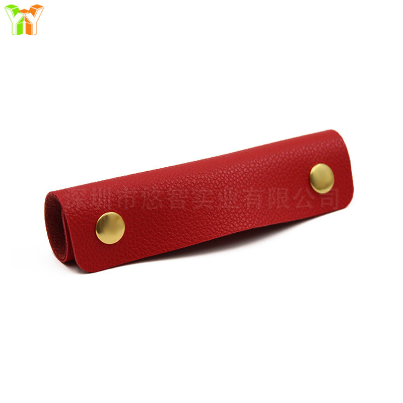 Picture of Double Buckle Luggage Handle Protective Leather Case Anti-Throttling Anti-Dirty Shoulder Strap Bag Shopping Bag Portable pu Leather