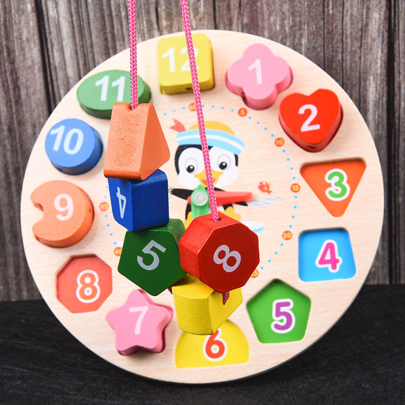 Picture of Percussion Musical Instruments Infants 0-1-2 Years Old Music Enlightenment Wooden Eight-tone Accordion Educational Music Toys