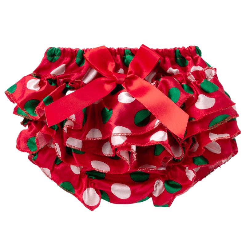 Cross-Border Baby Girl Ruffled Pp Pants Girl Baby Bow Satin Triangle Shorts Multi-Color Children's Pants Pleated Skirt Pants