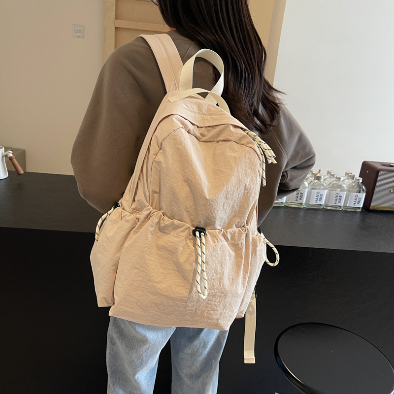 Picture of Lightweight Backpack Women's 2024 New Casual All-match Nylon Travel Backpack Student School Bag Large Capacity