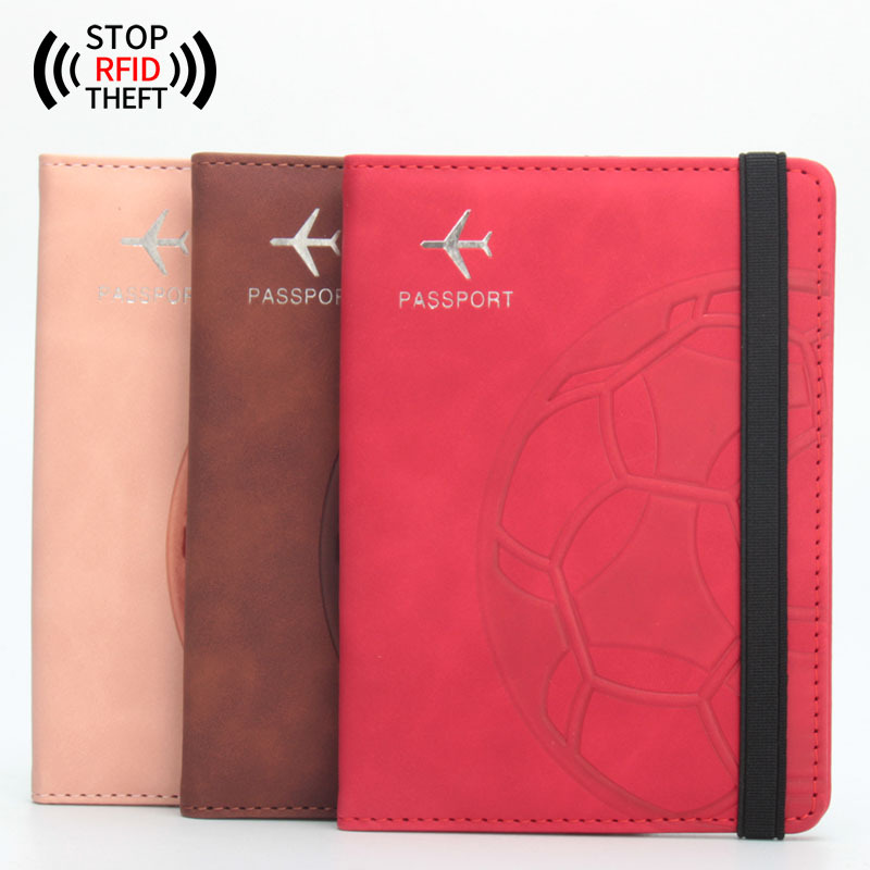 Picture of RFID anti-magnetic football Passbook holder Qatar World Cup air ticket holder multi-card seat strap travel Passbook Holder