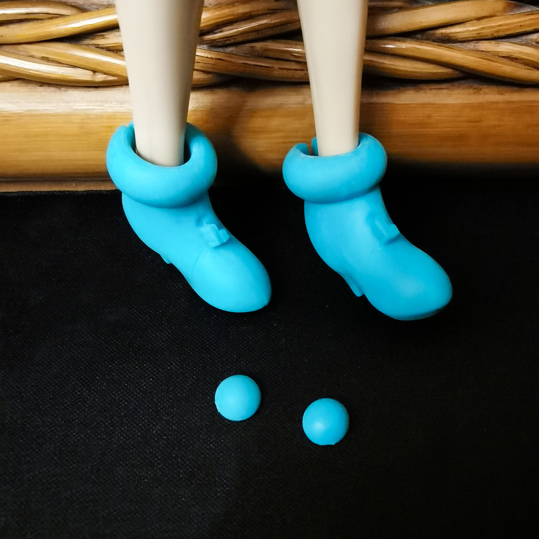 Picture of Lijia Toy Doll Shoes Long Boots High Heels Flat Casual Shoes Fat Feet Height 26cm Six Points Accessories