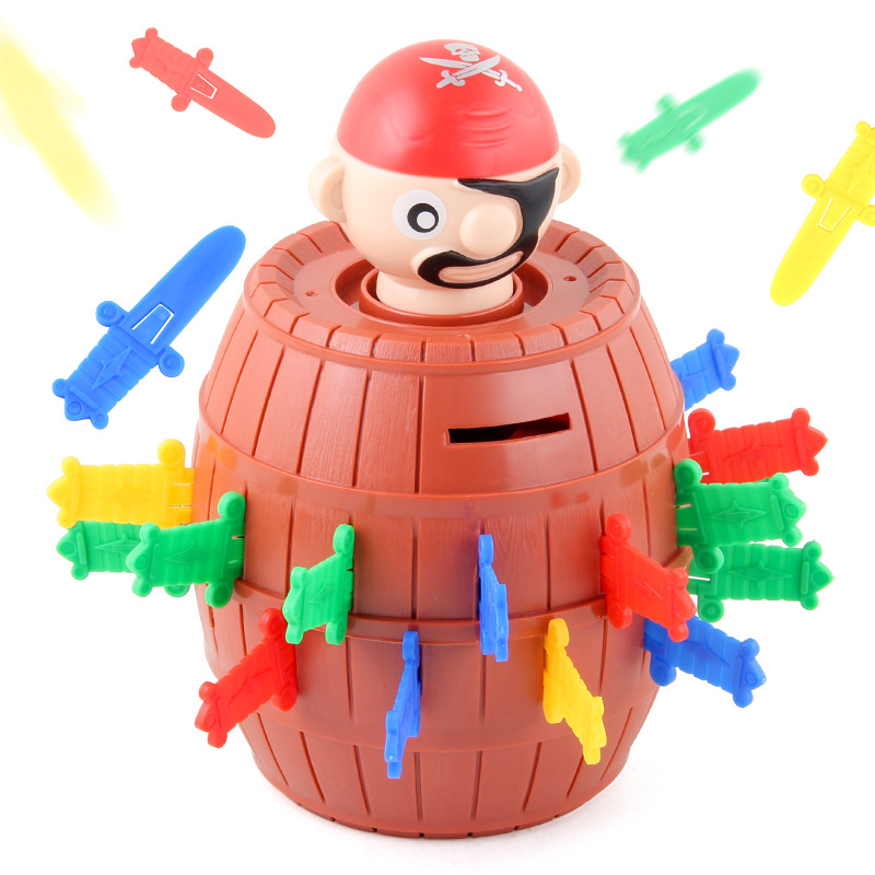 Picture of Novelty Creative Pirate Barrel Children's Toys Interactive Funny Barrel Desktop Tour Toy Stall Hot Selling Wholesale