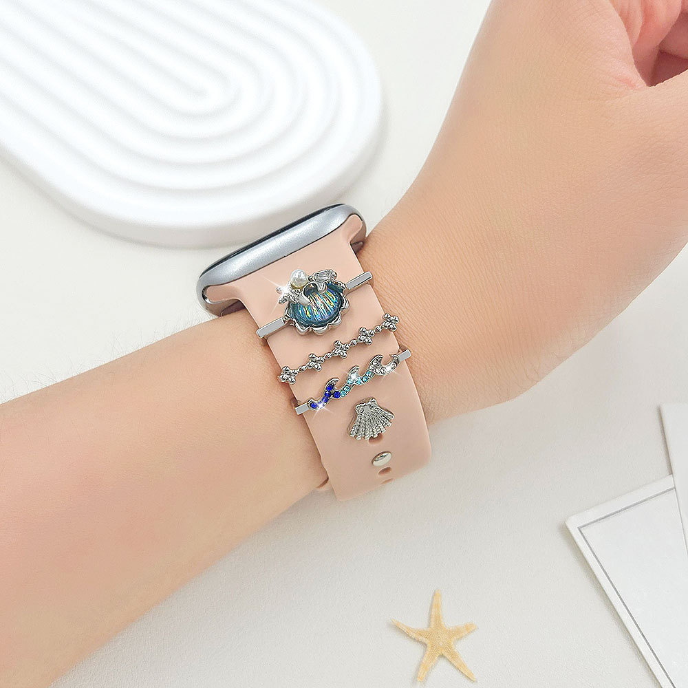 Picture of For Apple Watch Watch Watch Universal Silicone Strap Color Shell Decoration