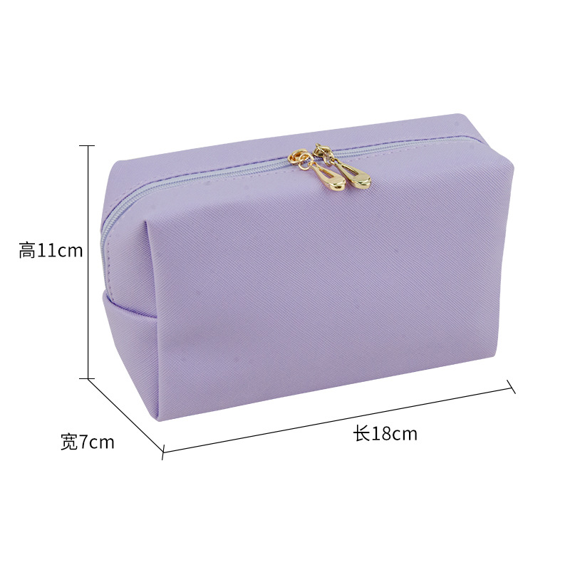Picture of High Beauty Value Double Zipper Pillow Cosmetic Bag Portable Waterproof Large Capacity Portable Travel Skincare Wash Storage Bag