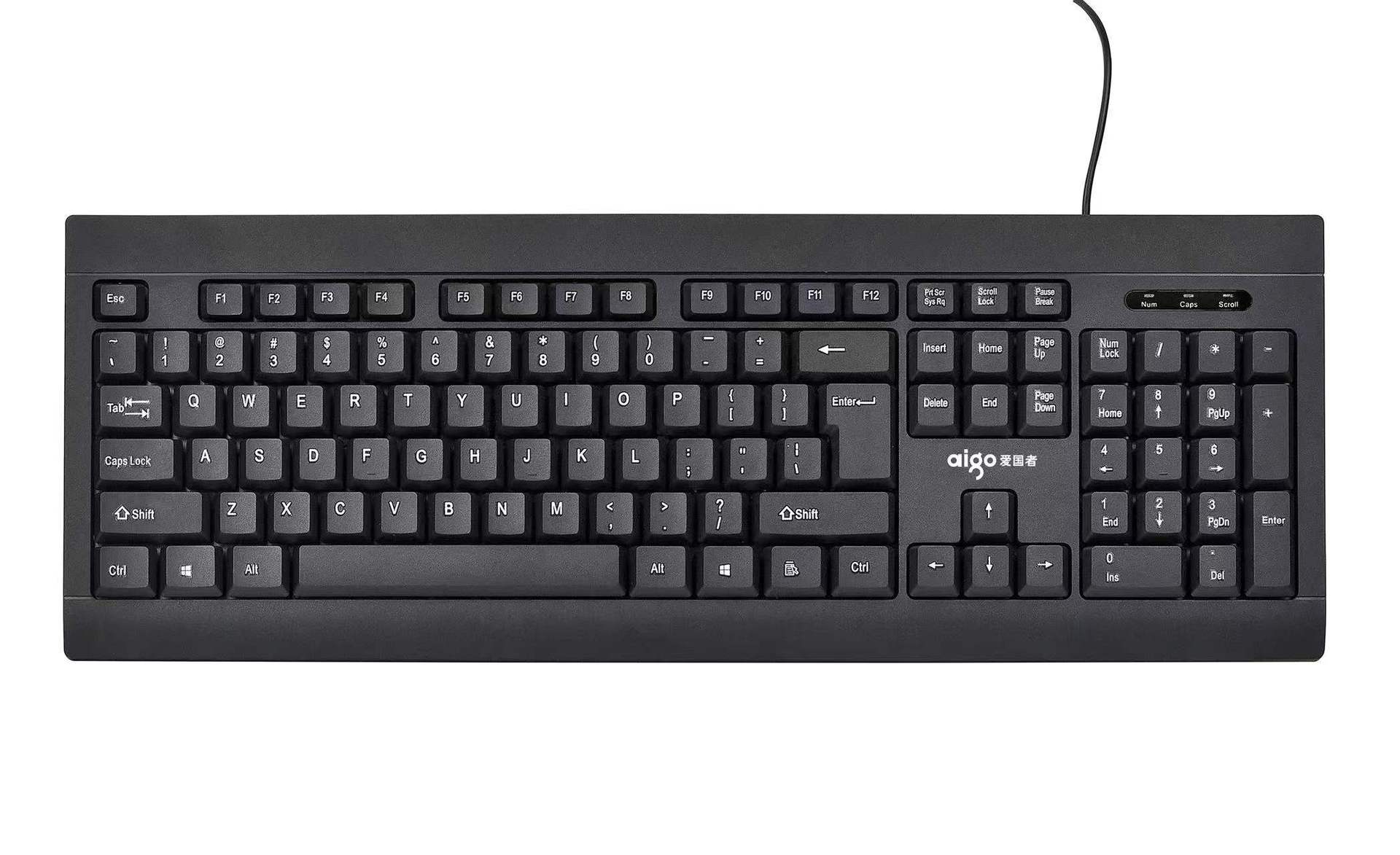 Picture of W923/W921/W922 Chocolate Wired USB Business Single Keyboard Laptop Desktop Computer Office Home