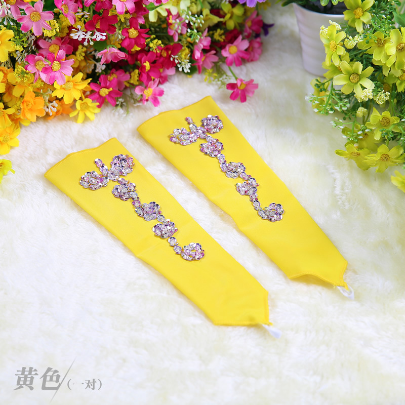 Picture of Children's Swimming Cloth Middle Finger Sleeve Belly Dance Sleeve Bracelet New Style Belly Dance Performance Jewelry Clothing