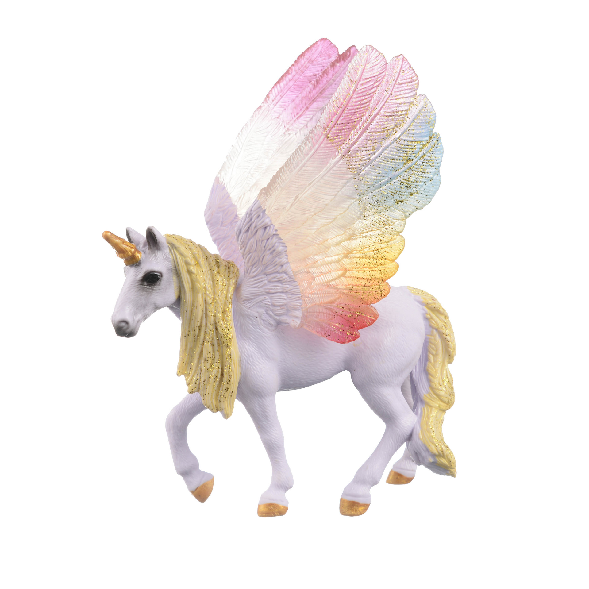 Picture of Cross-border fairy god beast pegasus mount model toy rainbow princess unicorn flying fairy children's toy