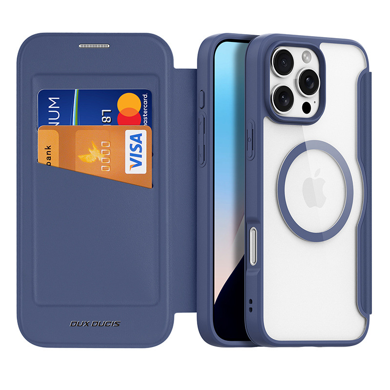 Picture of Suitable for Iphone16 Magnetic Holder Mobile Phone Case Cross-Border Wholesale Apple 16Pro Flip Dual Card Protective Cover