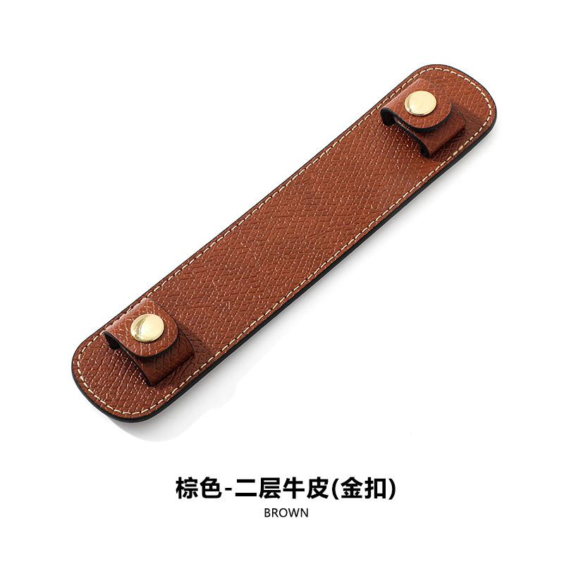 Picture of Long Handle Large Shoulder Strap Retrofit Decompression Shoulder Pad D-49 Cowhide Non-slip Fixed Shoulder Bag Accessories