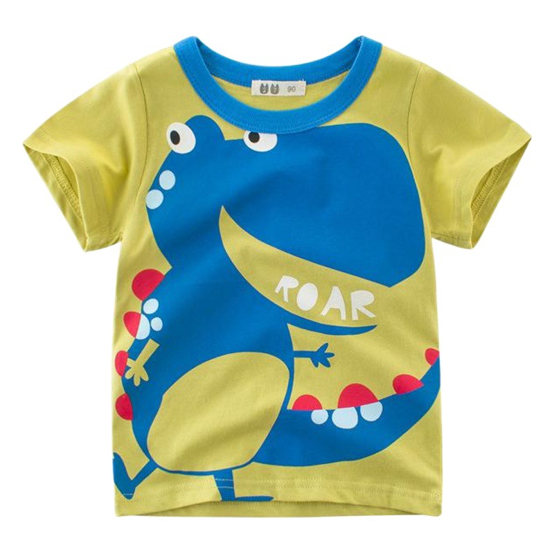 Korean children's clothing summer new boys T-shirt wholesale children's top children's cartoon round neck short sleeve undershirt