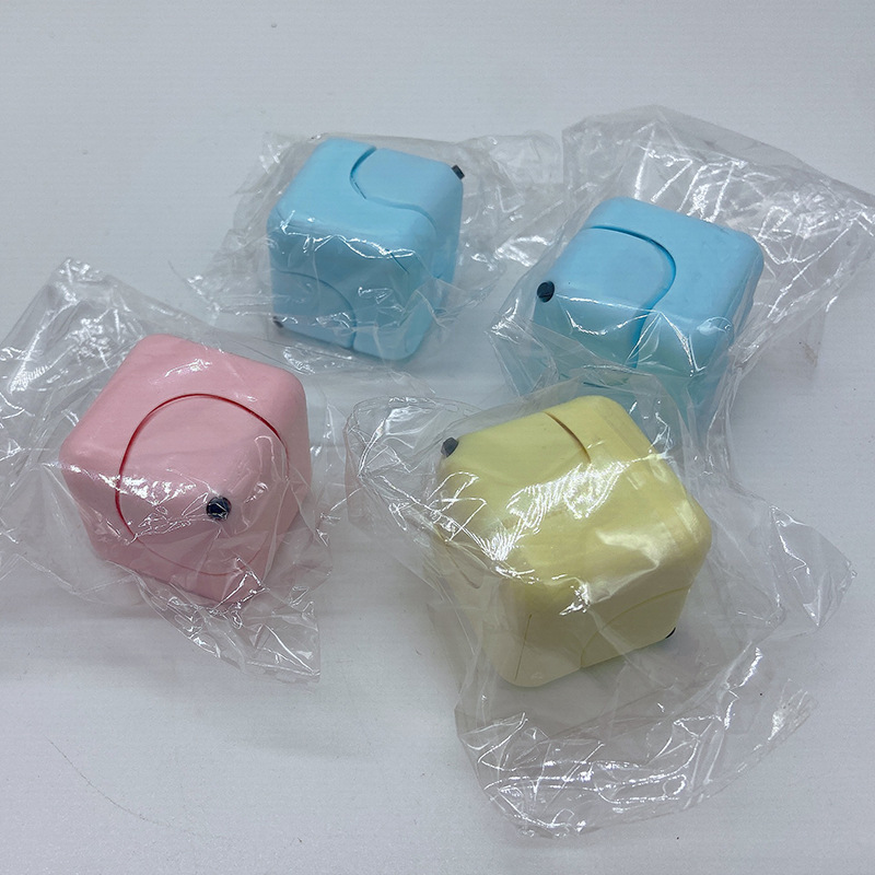 Picture of Creative step-down fingertip gyro rotating Rubik's Cube adult step-down fingertip gyro decompression chain finger toy gift