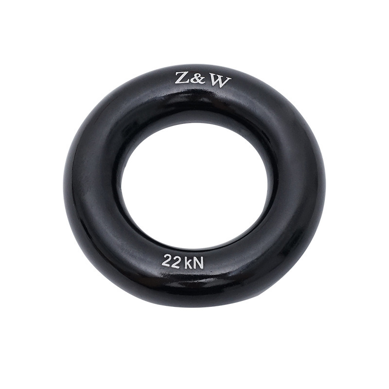 Picture of Q & C outdoor mountaineering climbing multi-functional aluminum alloy ring climbing flat belt ring belt connecting ring bearing 22KN
