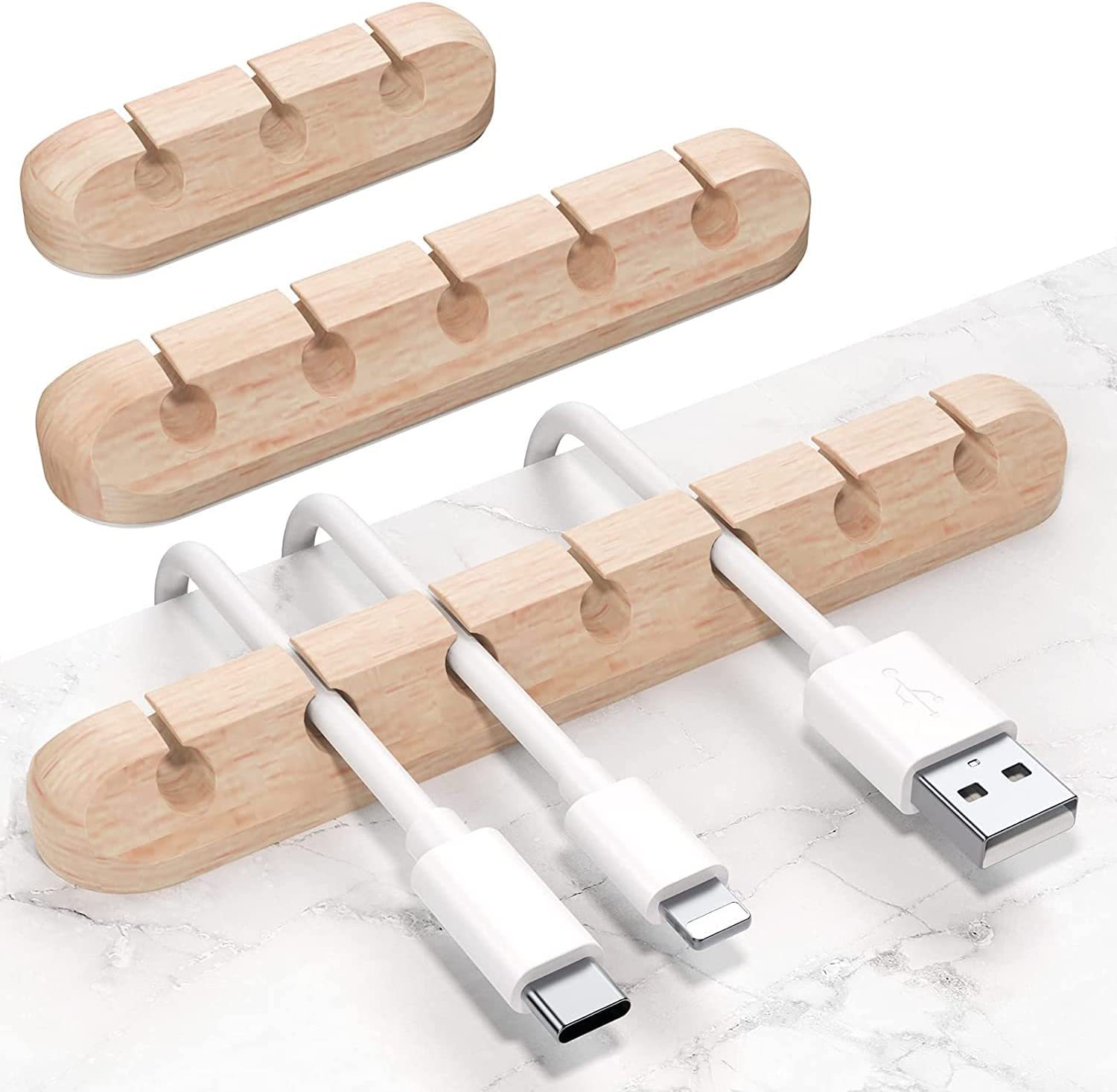 Picture of New desktop charging data cable holder multi-port creative storage wire silicone cable organizer hub
