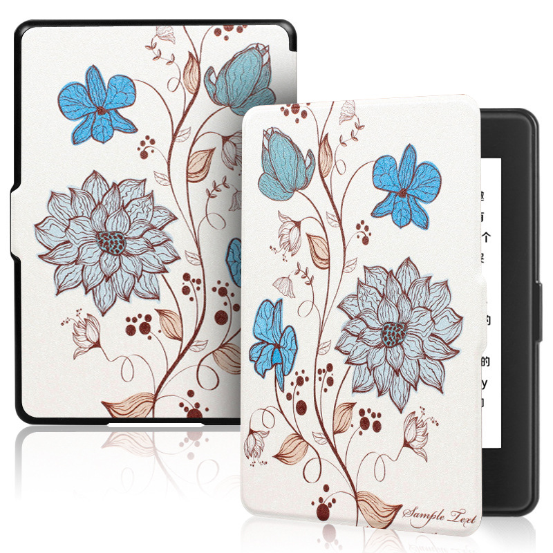 Picture of Spot Suitable for Kindle Protective Case 2016 Entry Version 558 Silk Pattern Painted Protective Case Migu X Leather Case