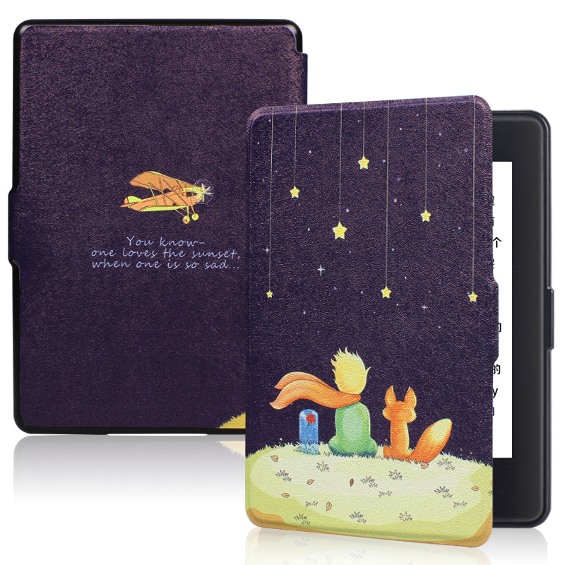 Picture of Spot Suitable for Kindle Protective Case 2016 Entry Version 558 Silk Pattern Painted Protective Case Migu X Leather Case