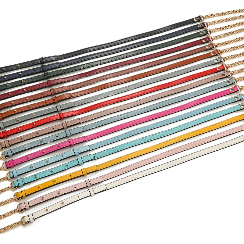 Ma Huangshi G-1 Manufacturer Wholesale Plain Cowhide Shoulder Straps Adjustable One-Shoulder Cross-Body Genuine Leather Straps Chain Straps