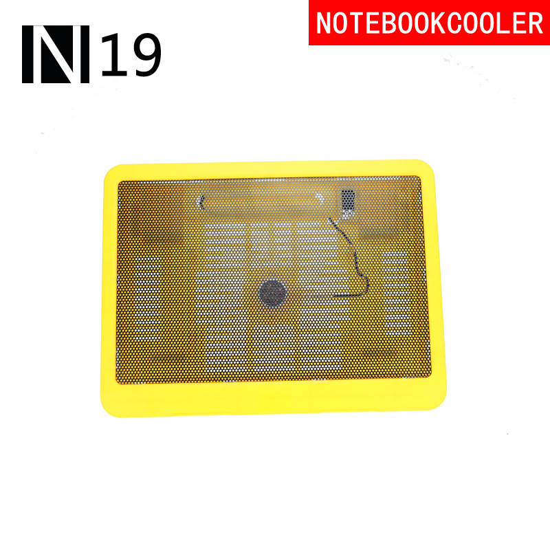 Picture of N19 notebook radiator base 12/14 inch universal large fan radiator luminous heat dissipation base cushion