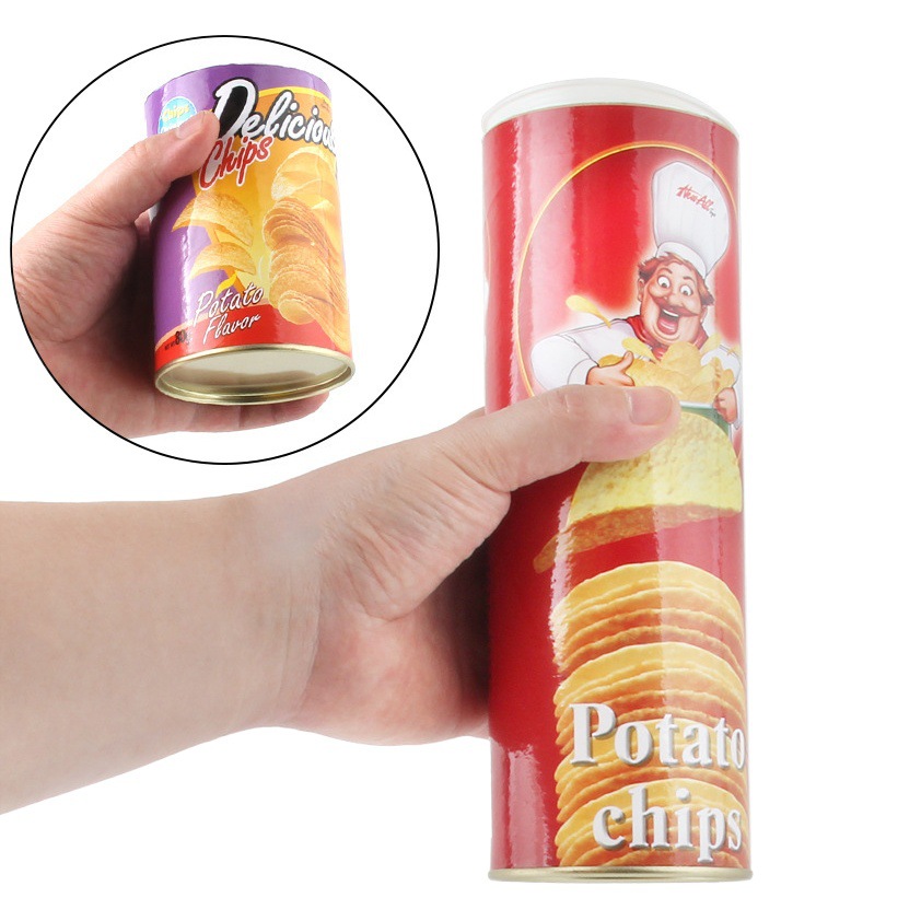 Potato chips bouncing snake April Fool's Day gift spoof startled potato chips snake toy funny gift toy simulation snake