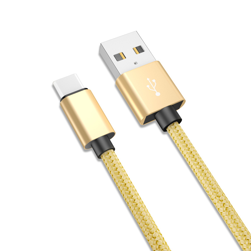 Picture of QC fast charging line is suitable for Apple iPhone braided data line type-c Android aluminum alloy nylon line usb