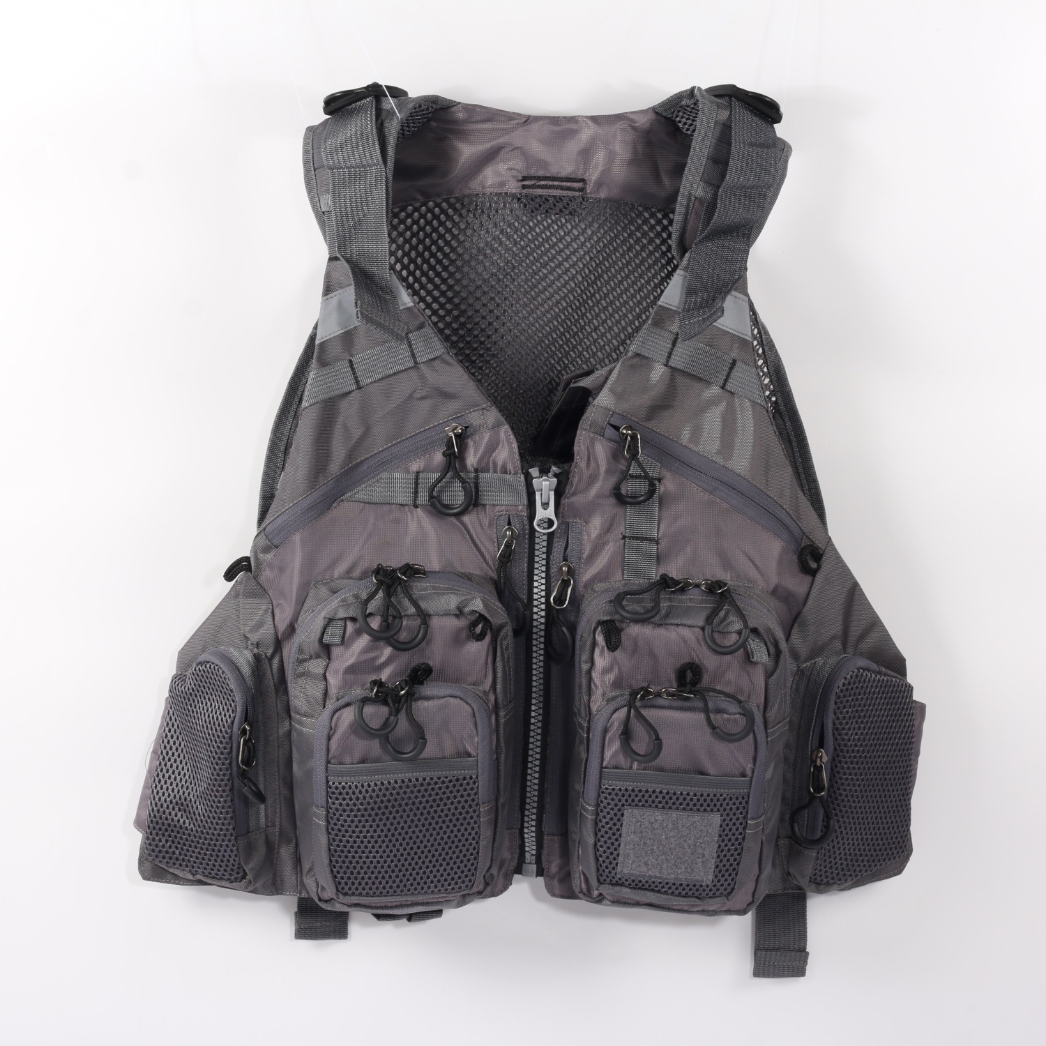 Picture of Fishing Vest, Flying Lure Vest, Fishing Suit, Adventure Breathable Multi-Functional Multi-Flap Pocket Pants Vest, Cross-Border Hot Sale