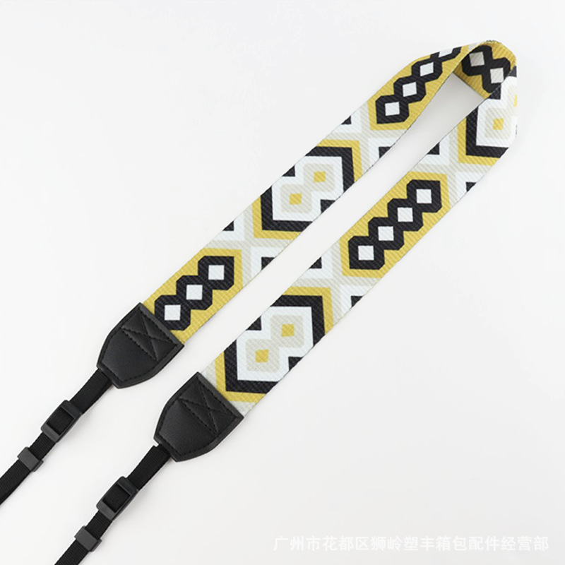 Picture of SLR Camera Shoulder Strap Camera Strap Waterproof Shock Absorbing Decompression 3.8cm Ethnic Jacquard Camera Strap