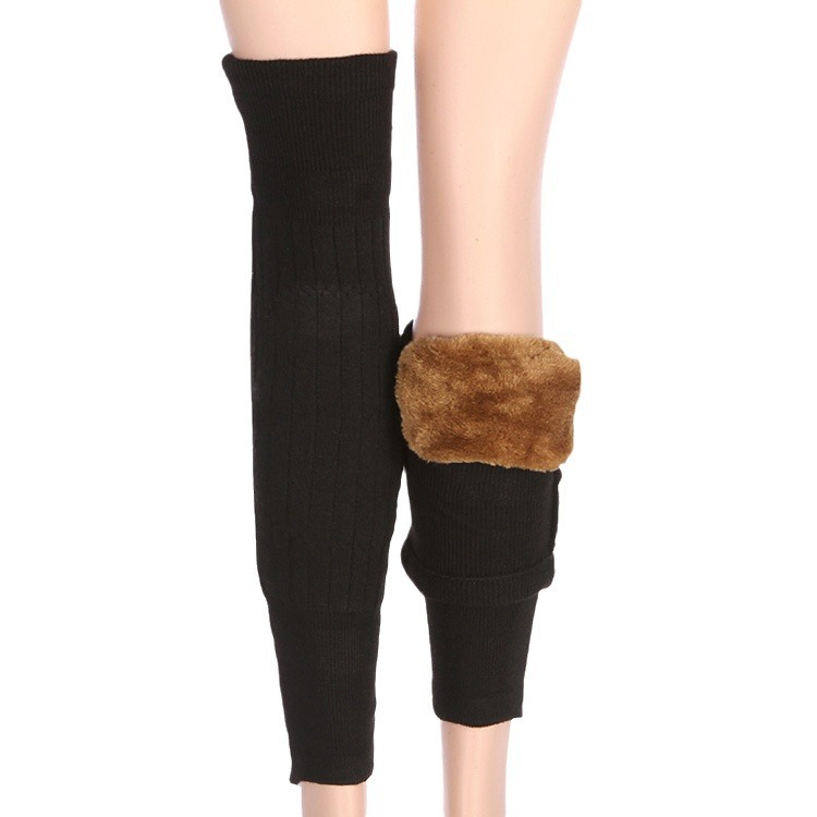 Picture of Knee Pads Autumn and Winter Thickened Warm Old People Old Cold Legs Men and Women Imitation Wool Knee Pads Leg Pads with Velvet Wind and Cold