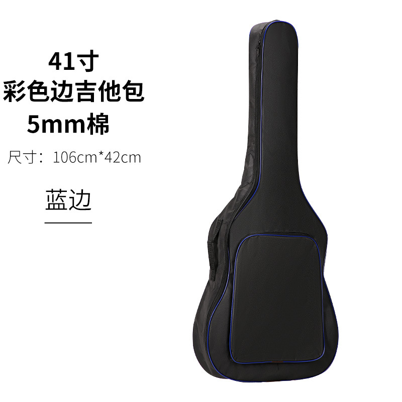 Picture of Guitar Backpack 40/ 41inch Folk Guitar Bag Cotton Thickened Waterproof Guitar Backpack Neutral Guitar Bag