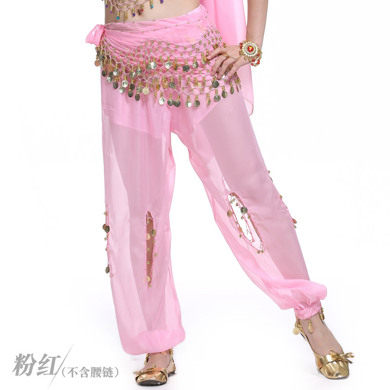 Picture of Dancer coin hanging knickers belly dance performance stage focus super stunning hollow performance dance pants dance pants