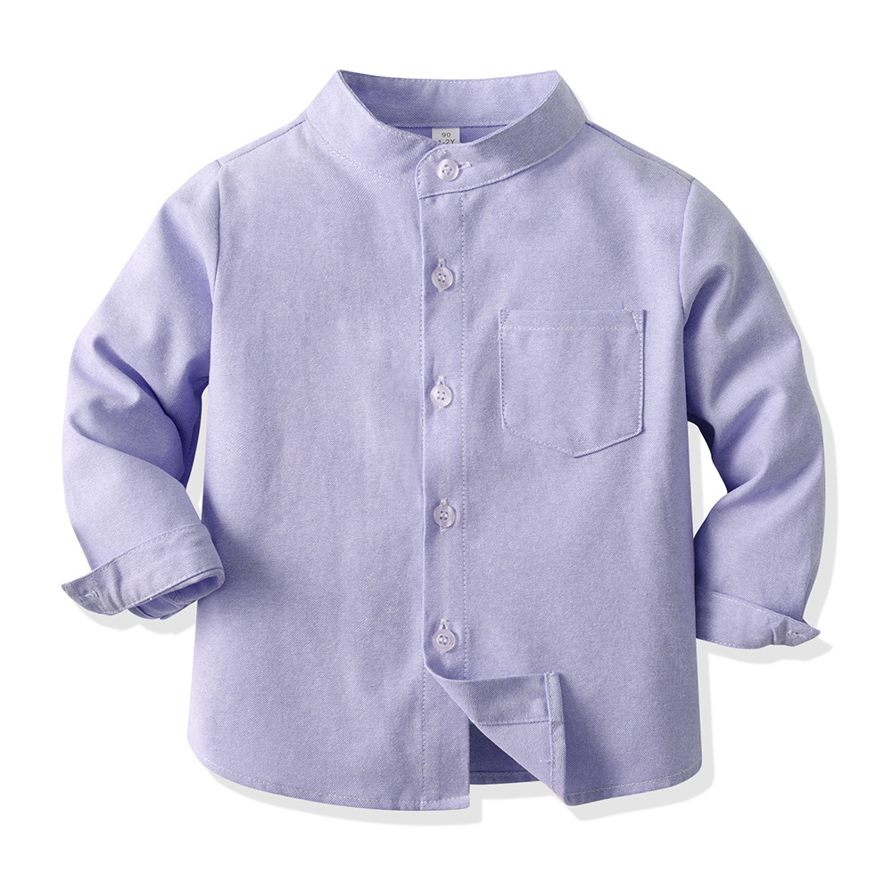 Picture of 2025 Spring Boys Candy Color Long Sleeve Shirt Spring Middle and Older Boys Handsome Outerwear Casual Children's Jacket