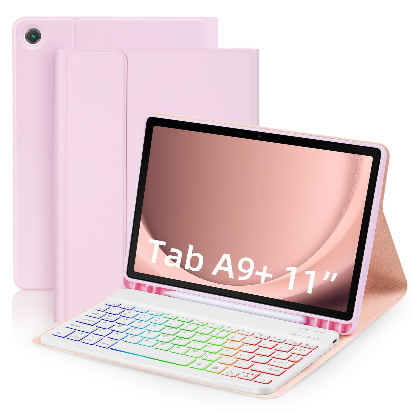 Picture of Bluetooth Keyboard Suitable for Samsung S9 11inch Tablet Protective Case S9/S9Fe Inch Keyboard A8 X205 Protective Case