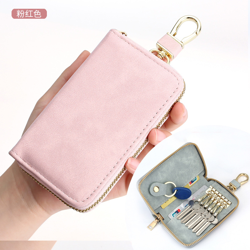 Picture of Vintage Simple Zipper Key Bag Men's Waist Hanging Multifunctional Household Small Bag Large Capacity Car Women's Key Bag
