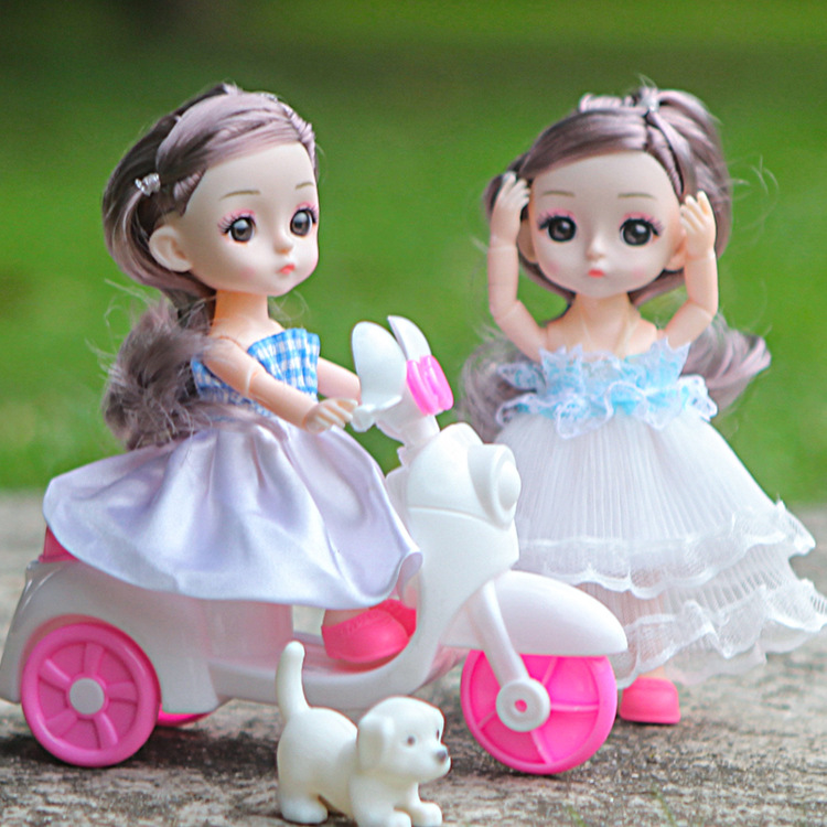 Picture of 17cm Bardenby Doll Princess Set Dress-up Bjd Doll Girl Toy Birthday Gift 8 Piece Set