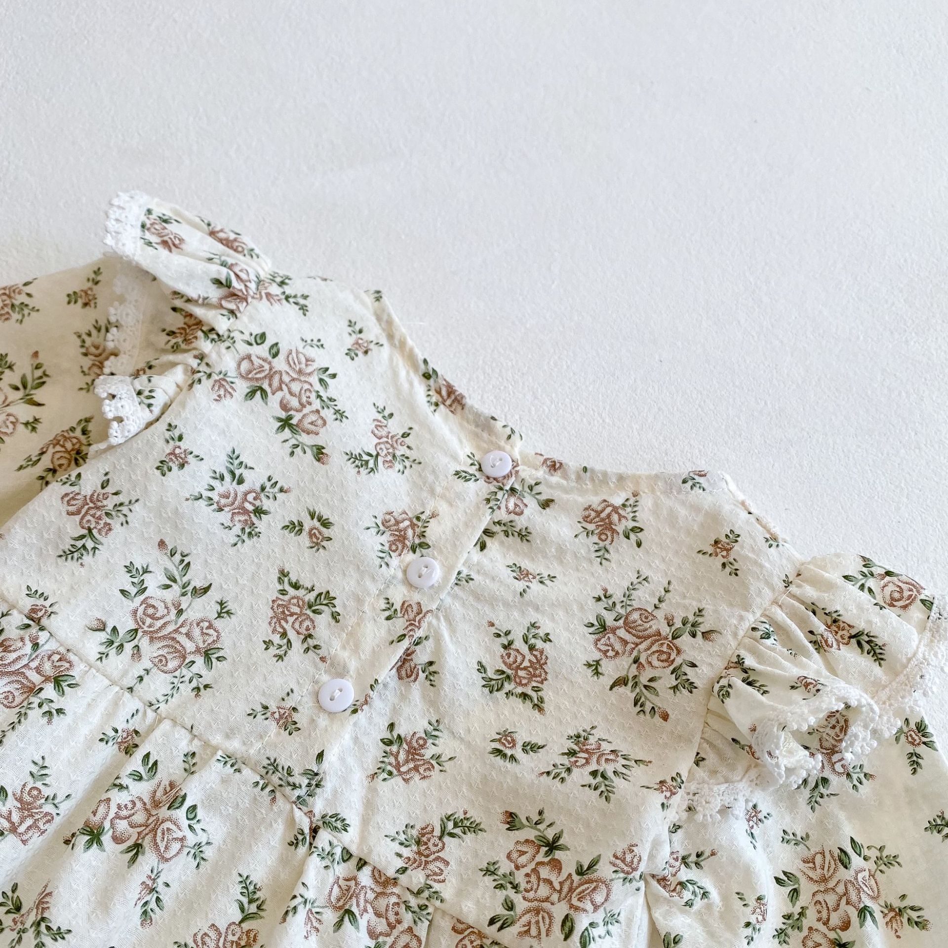 Picture of Ins Hot Sale 2025 Spring and Autum Cute Baby Girl Printed Jacquard Long-Sleeved Harem Cotton Jumpsuit Romper