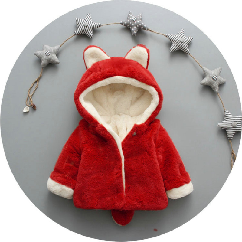Picture of Children's new children's thickened small tail boys and girls faux fur sweater coat a generation of hair