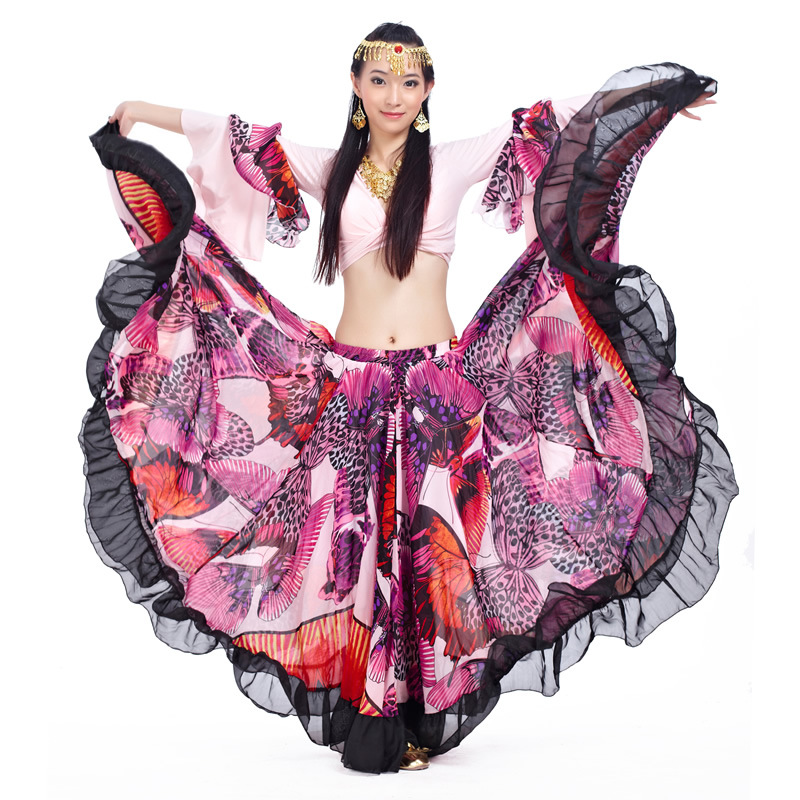 Picture of Big flower skirt suit 720 degree belly dance professional skirt charm 23 meters big skirt source factory outlet