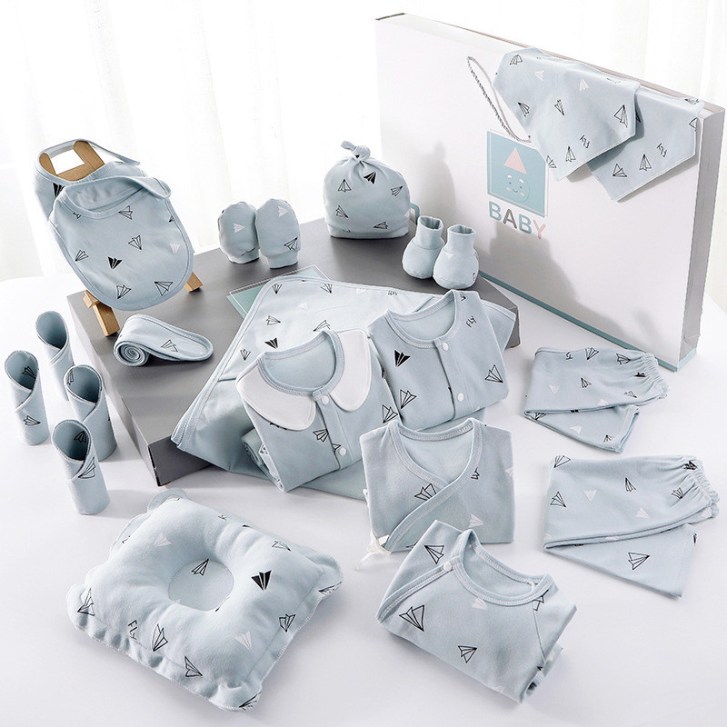 Picture of Baby airplane cartoon clothing gift box birth baby supplies collection gift box suit full set baby clothing gift box