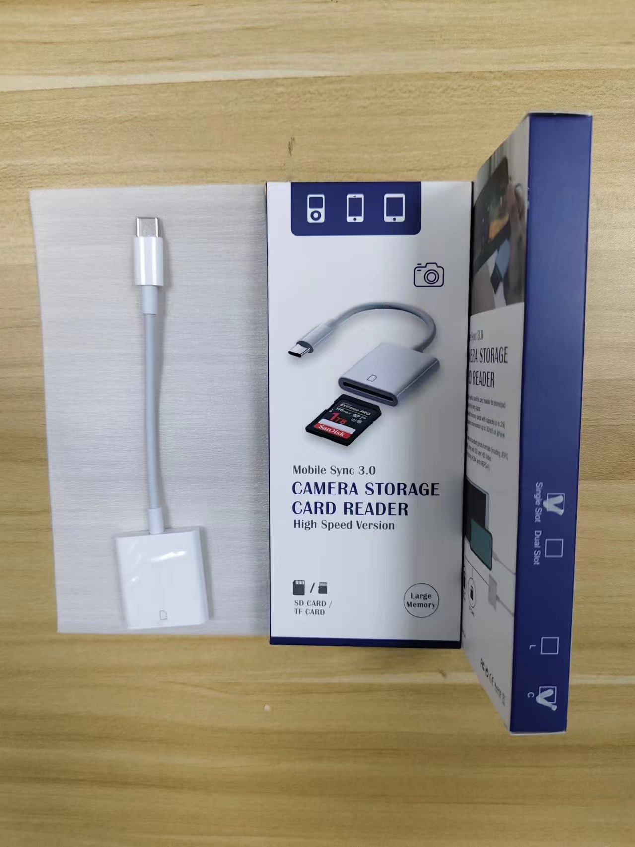 Picture of Cross-Border Lighting Mobile Phone Card Reader Otg Adapter Tf Card Sd Card Mobile Phone Computer Camera Card Reader