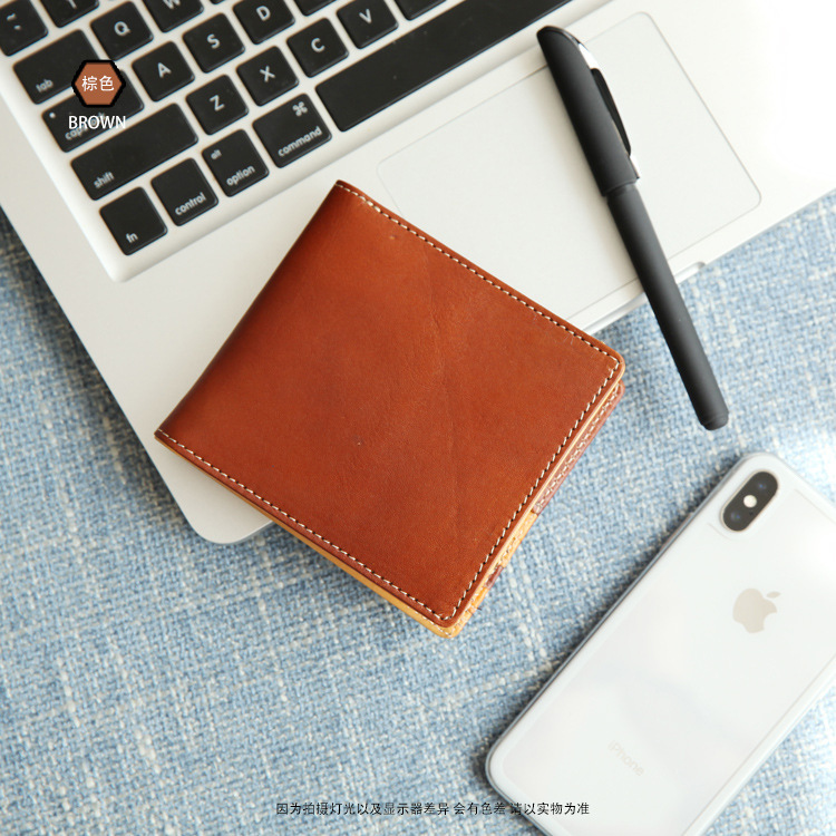 Picture of Cross-Border Exclusive 2025 New Genuine Leather Wallet Original Business Casual Short Men's Source Factory Ready Stock Change
