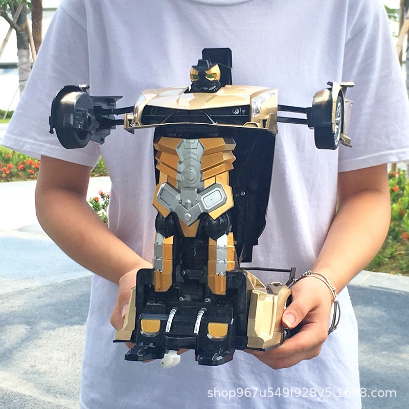 Picture of Gesture sensing one-key deformation remote control car charger electric car robot King Kong racing children's toy car generation