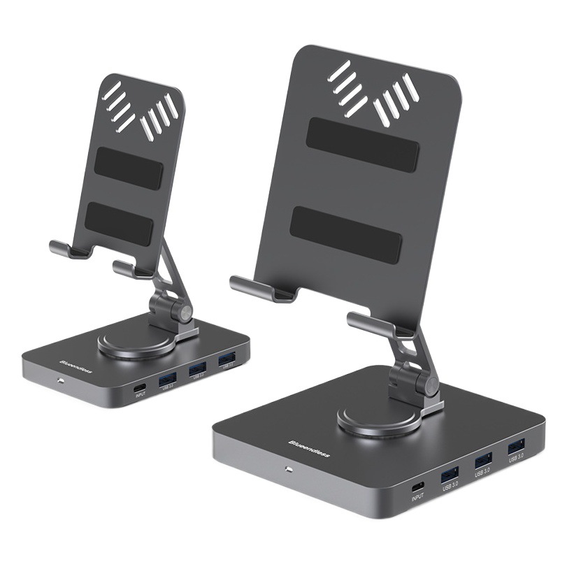 type-c docking station 4k60hz gigabit port usb3.2 splitter mobile phone tablet rotating bracket expansion dock